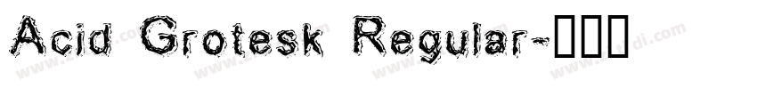 Acid Grotesk Regular字体转换